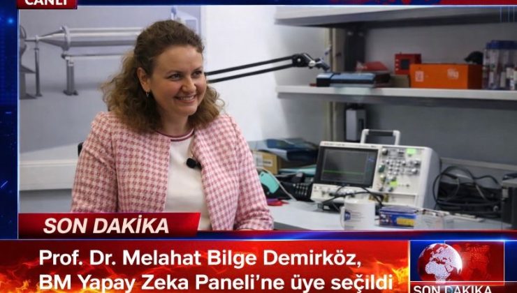 Prof. Dr. Melahat Bilge Demirköz, BM Yapay Zeka Paneli’ne üye seçildi