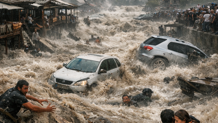 Alanya’da “Kıyamet” Endişesi: Deniz Taştı, Baraj Kapakları Açıldı