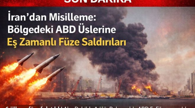 İran’dan Misilleme: Bölgedeki ABD Üslerine Eş Zamanlı Füze Saldırıları