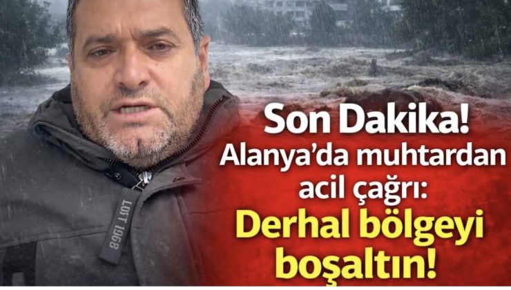 Kestel Muhtarı Hüsnü Uyar’dan Acil Çağrı: “Dimçayı Derhal Boşaltılsın!”