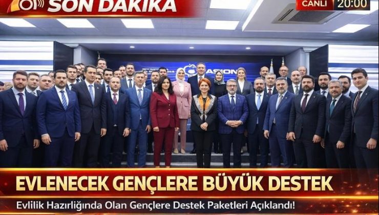 Evlenecek gençlere büyük destek