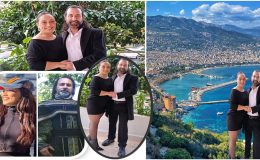 Film için geldikleri Alanya da aşık oldular