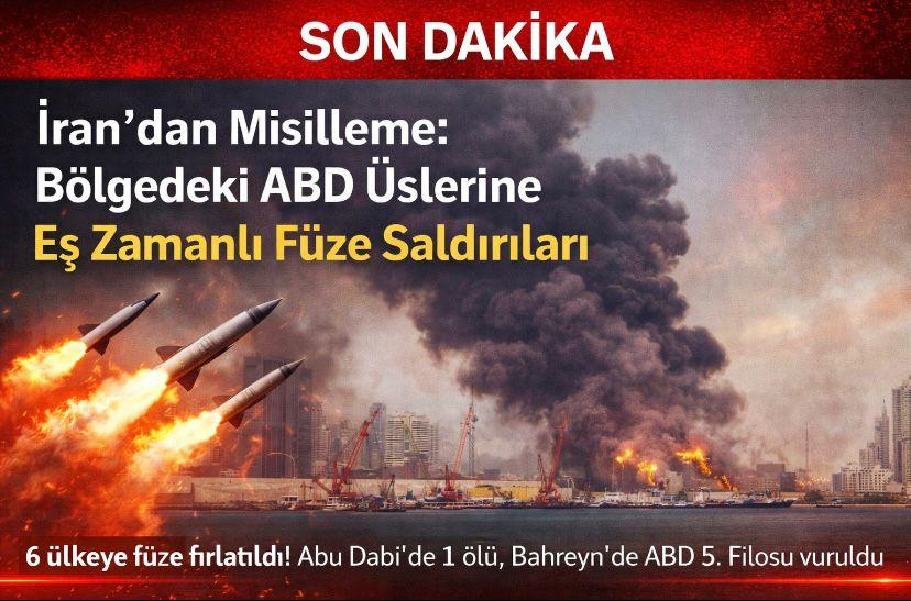 İran’dan Misilleme: Bölgedeki ABD Üslerine Eş Zamanlı Füze Saldırıları