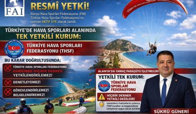 FAI resmen tanıdı: Türkiye’de hava sporlarında tek yetkili Türkiye Hava Sporları Federasyonu!  🌍 Uluslararası Onay Geldi