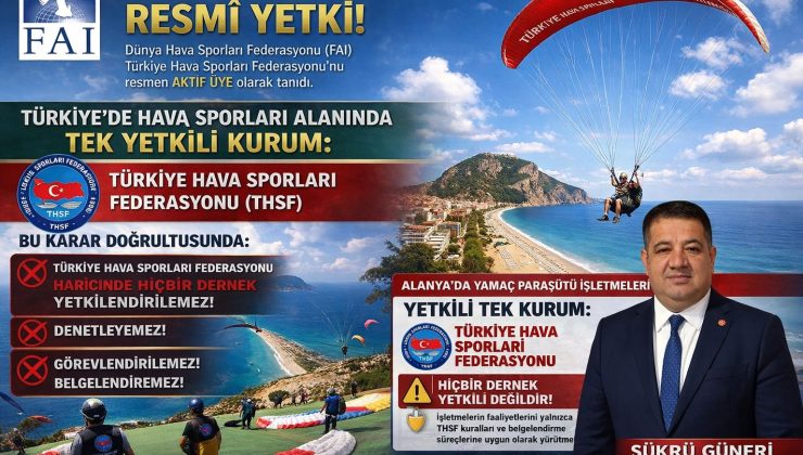 FAI resmen tanıdı: Türkiye’de hava sporlarında tek yetkili Türkiye Hava Sporları Federasyonu!  🌍 Uluslararası Onay Geldi