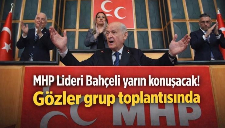 MHP Lideri Devlet Bahçeli yarın konuşacak: Gözler grup toplantısında
