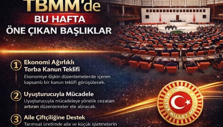 TBMM gündeminde bu hafta neler görüşülecek?i