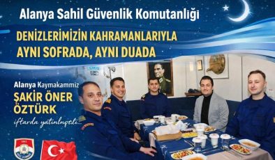 Alanya Sahil Güvenlik Komutanlığı Personeliyle Aynı Sofrada, Aynı Duada