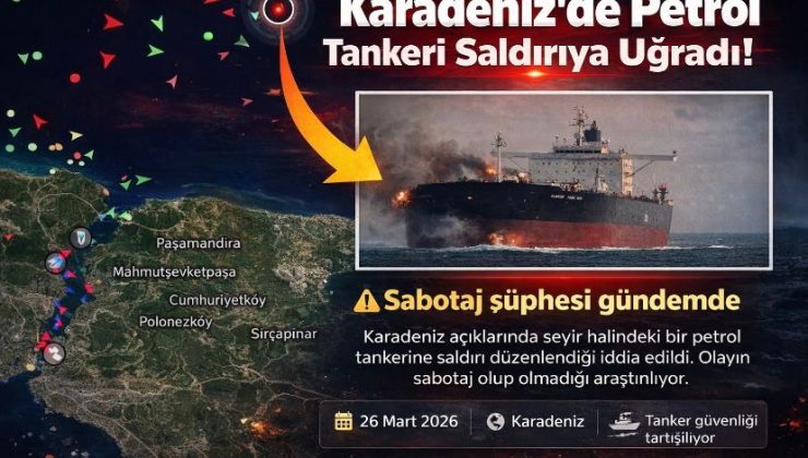 Karadeniz’de petrol tankeri saldırıya uğradı! Sabotaj şüphesi