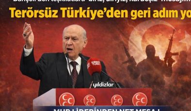 Bahçeli’den teşkilatlara ‘biriz, diriyiz, kardeşiz’ mesajı… Terörsüz Türkiye’den geri adım yok