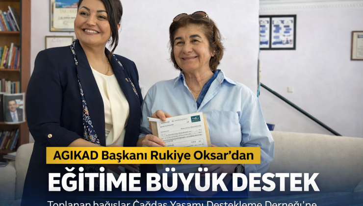Emekler Yerini Buldu: AGİKAD’dan Eğitime Anlamlı Destek