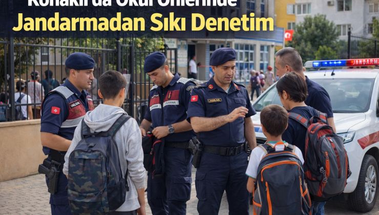 Konaklı’da Okul Önlerine Jandarmadan Sıkı Denetim