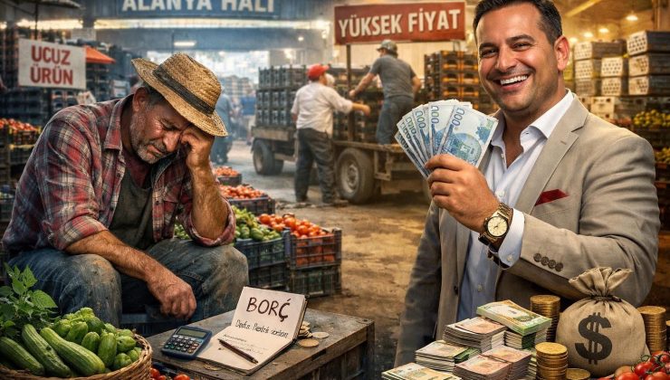 ALANYA HALİNDE DENGE BOZUK MU? ÜRETİCİ BORÇLU, KOMİSYONCU ZENGİN!
