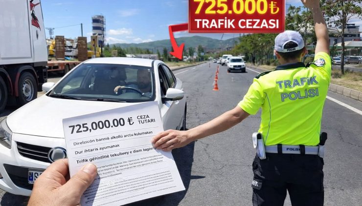 Manisa’da Alkollü Sürücüye 725 Bin TL Trafik Cezası