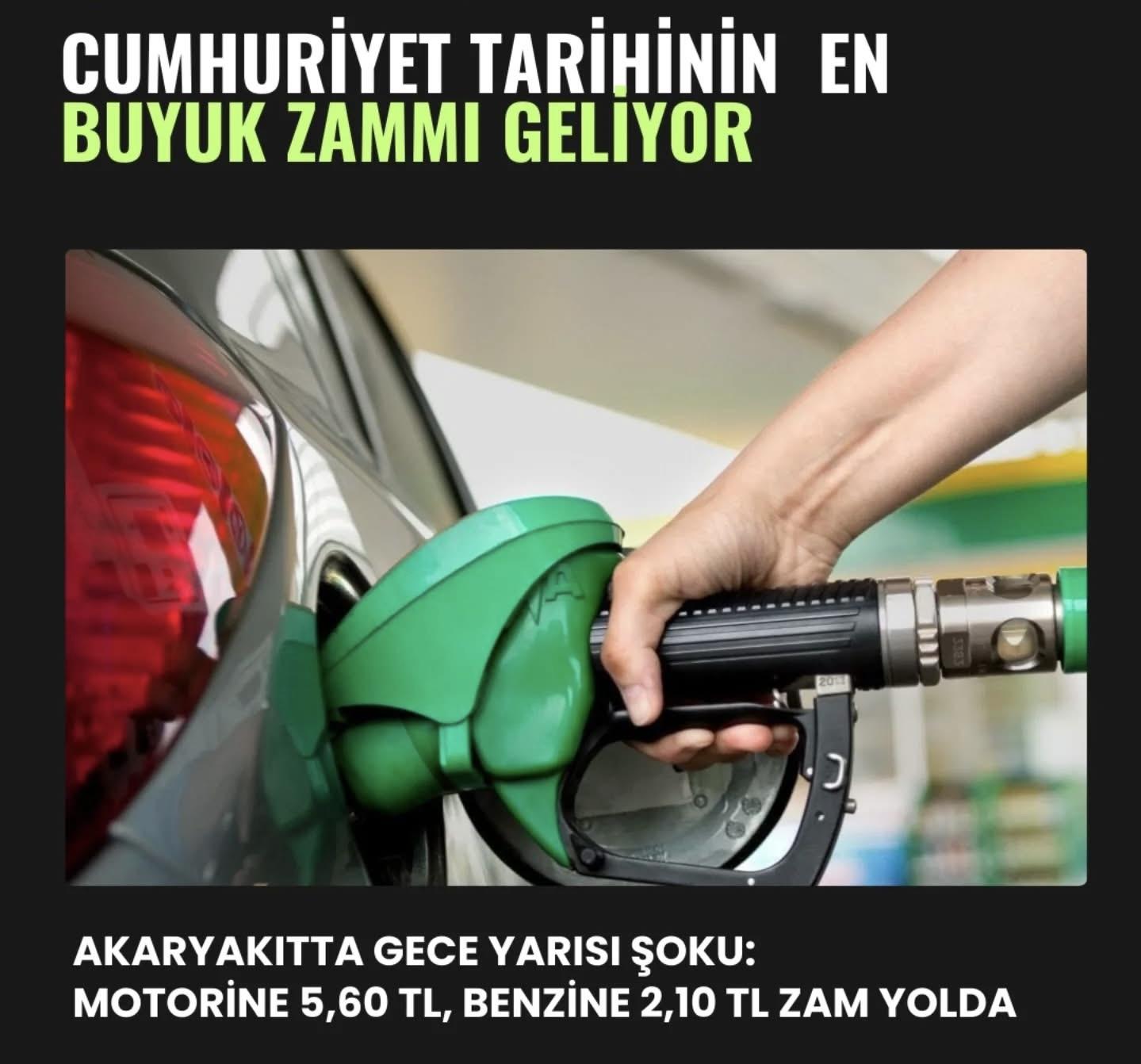 akaryakıt fiyatlarında salıyı çarşambaya bağlayan gece beklenen şok zamın tüm detayları