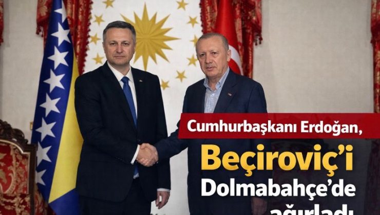 Cumhurbaşkanı Erdoğan, Beçiroviç’i Dolmabahçe’de ağırladı
