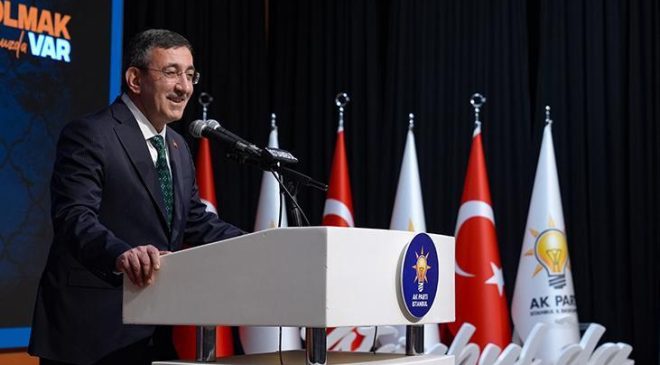 Cumhurbaşkanı Yardımcısı Cevdet Yılmaz: Bölgemizdeki yangının sönmesi için çaba sarf ediyoruz