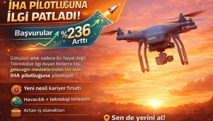 İHA pilotu başvuruları yüzde 236 arttı