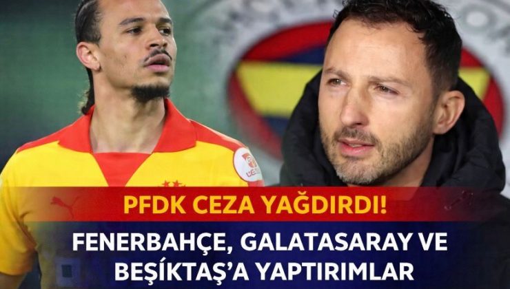 PFDK Ceza Yağdırdı! Fenerbahçe, Galatasaray ve Beşiktaş’a Yaptırımları