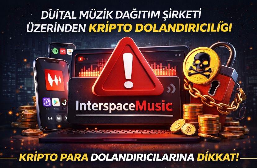 “InterspaceMusic” iddiası: Dijital müzik dağıtım şirketi üzerinden kripto dolandırıcılığı uyarısı