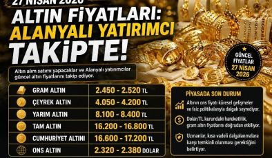 27 Nisan 2026 Altın Fiyatları: Alanyalı Yatırımcı Takipte