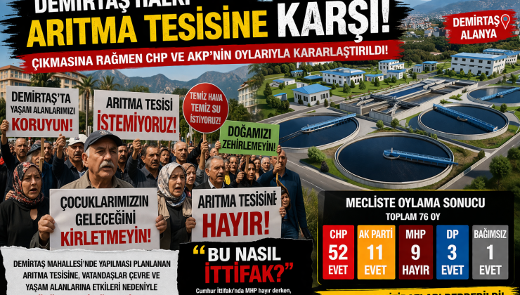 DEMİRTAŞ’TA ARITMA TESİSİ TARTIŞMASI