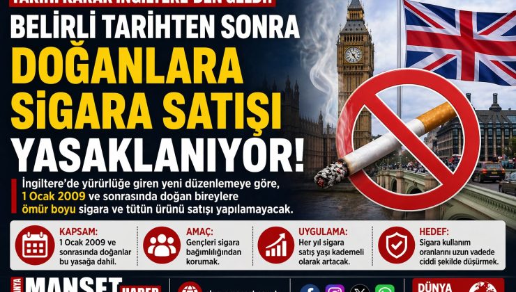 İngiltere’den Sigara Satışına Radikal Karar