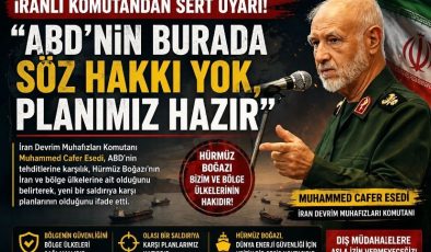 İranlı Komutandan Sert Uyarı: “ABD’nin Burada Söz Hakkı Yok, Planımız Hazır”