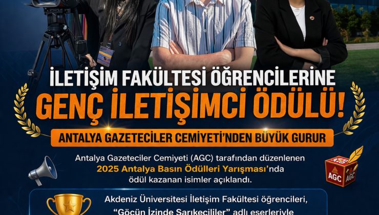 🏆 İletişim Fakültesi Öğrencilerine “Genç İletişimci Ödülü”