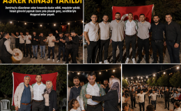 DEMİRTAŞ’TA ASKER KINASI YAKILDI