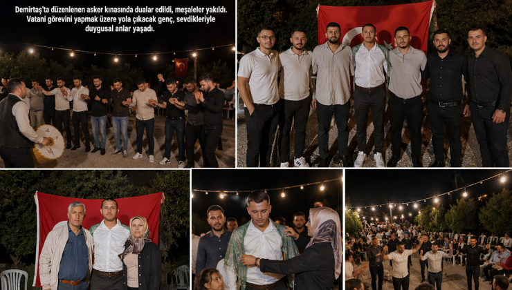 DEMİRTAŞ’TA ASKER KINASI YAKILDI