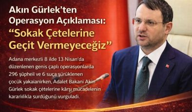 Akın Gürlek’ten Operasyon Açıklaması: “Sokak Çetelerine Geçit Vermeyeceğiz”