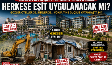 🏗️ ALANYA’DA KAÇAK YAPILARA YIKIM İHALESİ: GÖZLER UYGULAMADA
