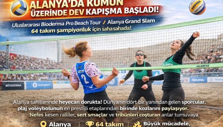 Alanya’da Kumun Üzerinde Dev Kapışma Başladı