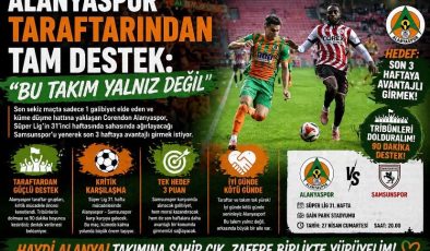 Alanyaspor Taraftarından Tam Destek: “Bu Takım Yalnız Değil”
