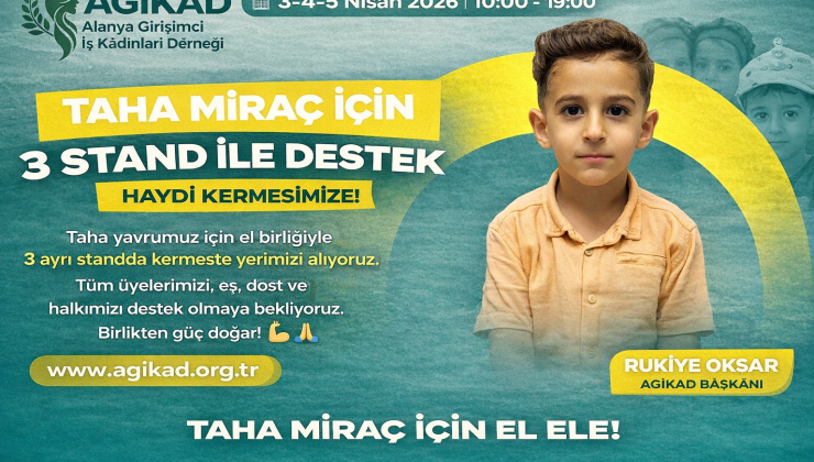 AGİKAD’dan Taha Miraç İçin Anlamlı Destek: 3 Stand ile Kermeste Yer Alacak