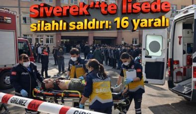 Siverek’te lisede silahlı saldırı:16 yaralı