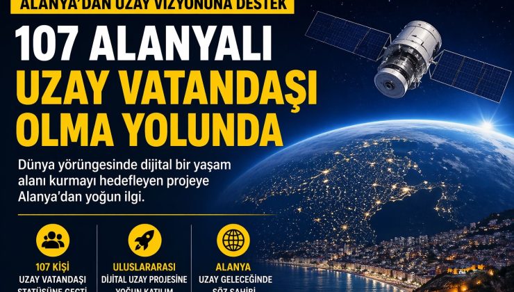 ALANYA’DAN DİKKAT ÇEKEN UZAY İLGİSİ