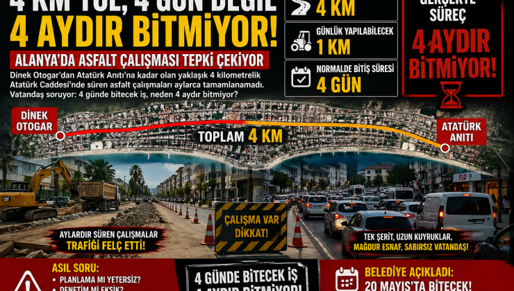 🛣️ “4 KM YOL, 4 GÜN DEĞİL 4 AYDIR BİTMİYOR!