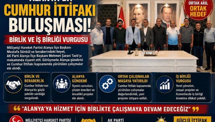 Alanya’da Cumhur İttifakı Buluşması: Birlik ve İş Birliği Vurgusu