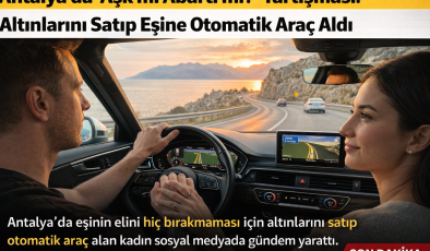 Antalya’da “Aşk mı Abartı mı?” Tartışması: Altınlarını Satıp Eşine Otomatik Araç Aldı