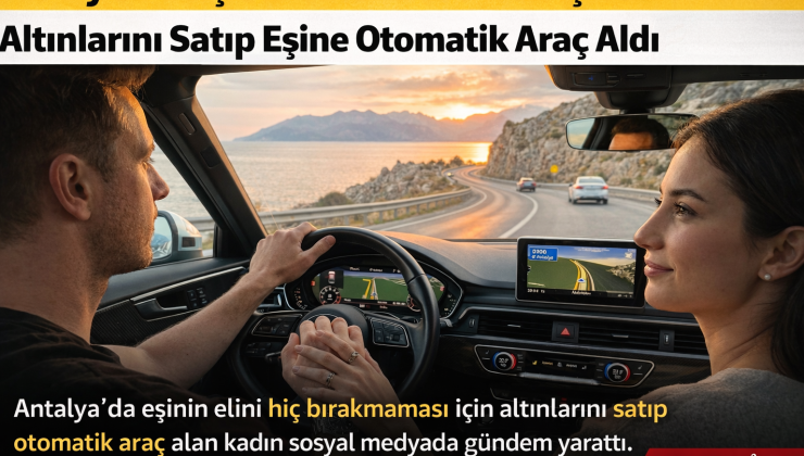 Antalya’da “Aşk mı Abartı mı?” Tartışması: Altınlarını Satıp Eşine Otomatik Araç Aldı