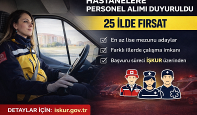 HASTANELERE PERSONEL ALIMI DUYURULDU: 25 İLDE FIRSAT