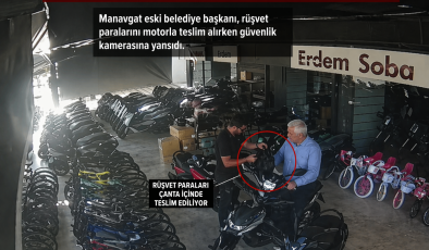 Rüşvet paraları motosikletle taşınmış