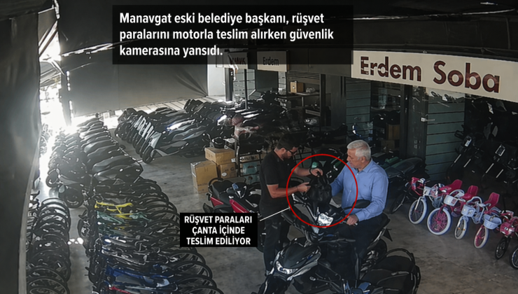 Rüşvet paraları motosikletle taşınmış