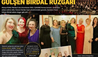 Alanya’da sanat dolu gece: Gülsen Birdal şiiriyle büyüledi