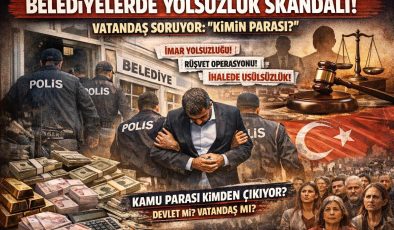 BELEDİYELERDE YOLSUZLUK İDDİALARI BÜYÜYOR: VATANDAŞ SORUYOR “KİMİN PARASI?”