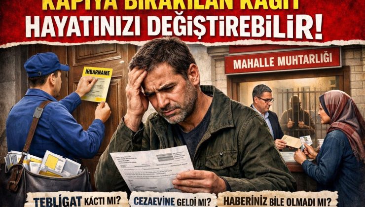 MUHTARA BIRAKILAN TEBLİGAT TARTIŞMASI: VATANDAŞ MAĞDUR MU?