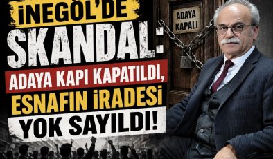İNEGÖL’DE SKANDAL: ADAYA KAPI KAPATILDI, ESNAFIN İRADESİ YOK SAYILDI
