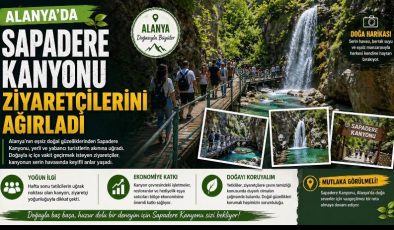 Sapadere Kanyonu Ziyaretçilerini Ağırladı